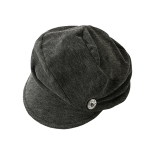 日系复古褶皱八角贝雷帽2025新款时尚百搭显脸小报童帽子女画家帽