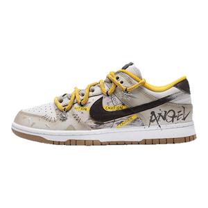 定制球鞋 Nike Dunk禁域泼墨做旧涂鸦 低帮板鞋男秋冬