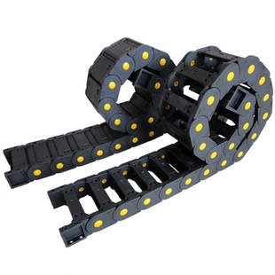 拖链坦克链条桥式全封闭尼龙塑料钢制铝履带机床电缆传动活动线槽