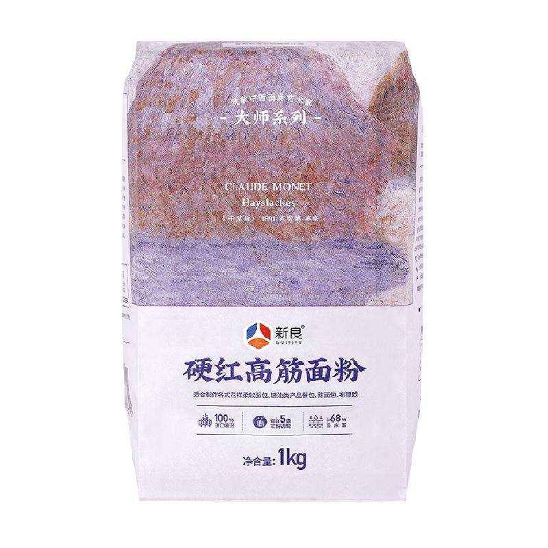 新良硬红高筋面包粉皮薄内软1kg