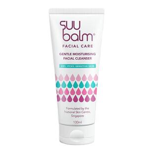 Suu Balm新加坡保湿舒敏洗面奶温和无泡清洁敏感肌男女可用洁面乳