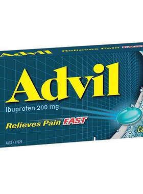 澳洲Advil布洛芬缓释胶囊消炎止痛退烧药成人缓解痛经感冒发烧
