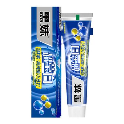黑妹超莹白柠檬味牙膏120g