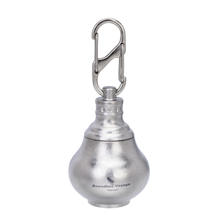 必唯纯钛药瓶空瓶子便携密封收纳盒随身携带急用药片分装瓶户外