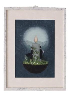 日本日式新款作家器 日下明  摆件绘本风客厅装饰画新品圣诞系列