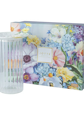 JOYYE陶瓷插花家用轻奢玻璃花瓶