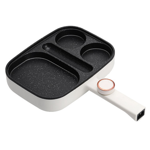 煎蛋神器蛋锅三合一鸡蛋汉堡锅早餐牛排煎锅插电不粘锅平底锅饼锅