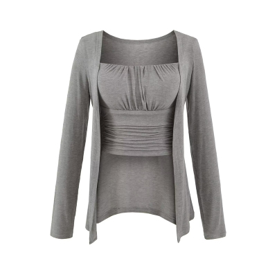 吊带背心薄款开衫两件套套装