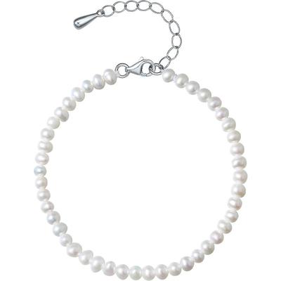 周六福S925珍珠手链优雅时尚小米珠淡水珍珠手串送女友新年礼物