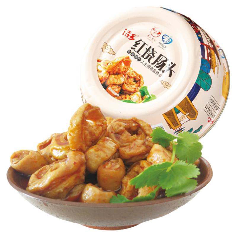 诗乡 江油肥肠红烧肠头成都冒节子懒人菜下饭熟食228克