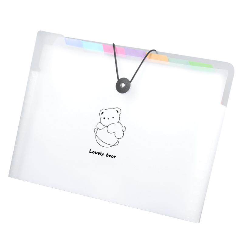 竖式手提风琴包试卷夹卷子收纳袋初中小学生用收纳整理神器科目分类文件夹袋A4大容量多层资料袋书包分层开学