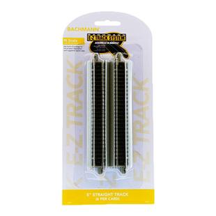 百万城N比例火车模型仿真轨道镍合金直轨5英寸/10英寸套装6根配件