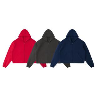Greg24FW 比伯GALI同款水洗潮流廓形宽松垫肩BOXY连帽卫衣外套