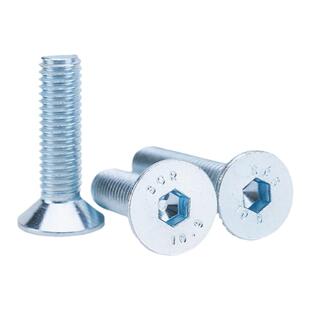 镀锌10.9级沉头内六角螺丝GB70.3平头高强度螺栓m3m4m5m6m8m10m12