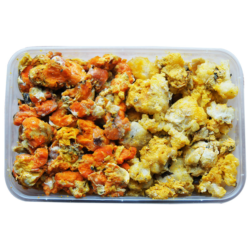 现拆新鲜纯蟹黄蟹膏秃黄油蟹黄酱拌饭拌面汤包水饺原料500g