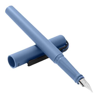 得力学生练字钢笔可擦纯蓝