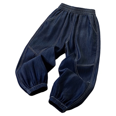 儿童防蚊牛仔裤薄款天丝裤