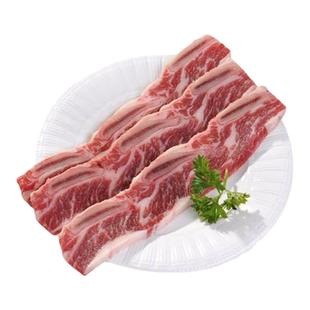 新鲜牛仔骨1000g 免腌制带骨牛排 牛扒 牛小排 西餐牛排2斤装牛排