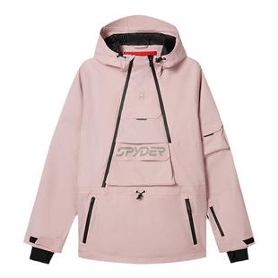 SPYDER蜘蛛秋冬男女同款FREE SKI套头防风反光印花滑雪服22CF213U