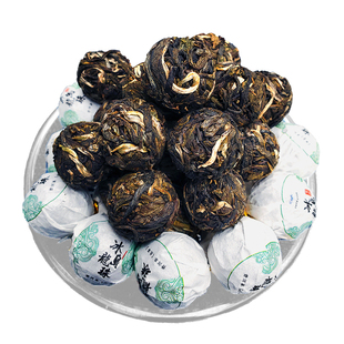 2021年生普春茶冰岛龙珠玉品古树茶问源号纪普洱茶生茶小粒装500g