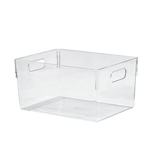 书本收纳盒透明亚克力整理箱玩具学生高中教室桌上儿童书架绘本筐