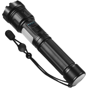 铝合金强光P50灯泡伸缩调焦手电筒磁铁修理灯工作灯侧灯白光+红光