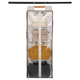 门后防尘包包收纳挂袋衣柜挂包神器墙挂式帽子整理架透明布艺置物