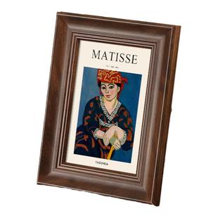 美式复古相框摆台照片装裱小画框挂墙5寸6 7桌面摆件A4油画框外框