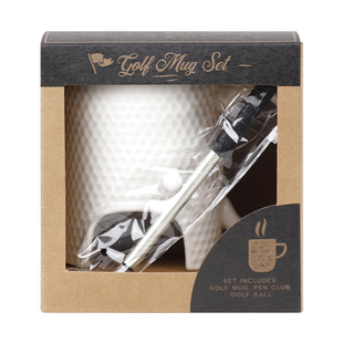 创意马克杯圆珠笔套装高尔夫爱好者生日礼物送男生女生咖啡杯礼品