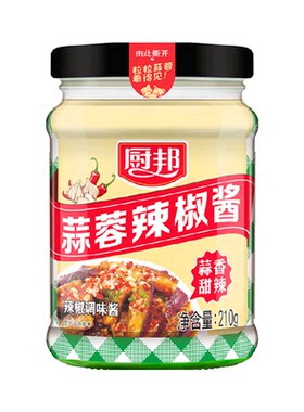 厨邦蒜蓉辣椒酱210g×1瓶
