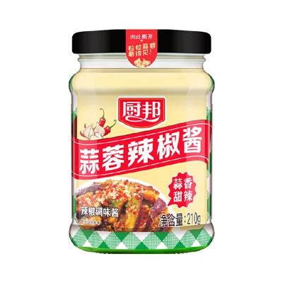 厨邦蒜蓉辣椒酱210g×1瓶