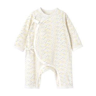 英氏婴儿衣服宝宝连体衣春夏新生婴幼儿新款哈衣初生纯棉和尚爬服