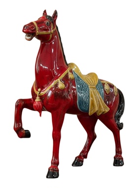 马办公室工艺品美陶陶瓷摆设送礼