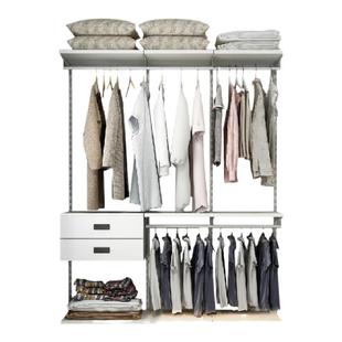 美达斯范洛/Fano金属衣柜1.6米开放式衣帽间衣柜定制小户型走入式