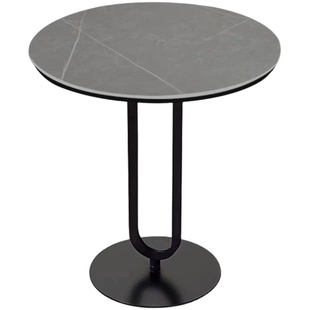 意式极简家用艺术迷你大理石床头客厅阳台经济网红北欧设计小圆桌