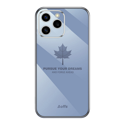 适用华为直边简约手机壳送钢化膜