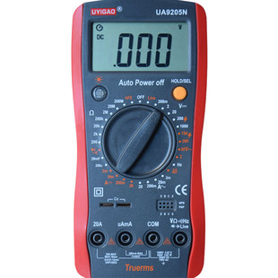 优仪高UYIGAO能测火线零线的数显式万用表UA9205N