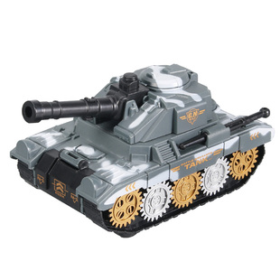 儿童弹射坦克车可发射炮弹装甲军事模型多功能惯性男孩玩具小汽车