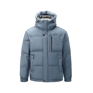 男装冬季新款男士防风连帽时尚厚实保暖羽绒服Y4Y804