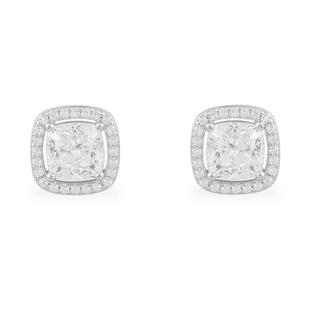 APM Monaco方形锆石耳钉银气质女简约轻奢耳饰送人新年情人节礼物