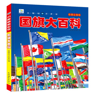 世界各国国旗大百科全书彩图注音版儿童认知书小学生课外阅读书籍正版科普类读物带拼音的小眼睛看世界系列国家地理知识绘本读物