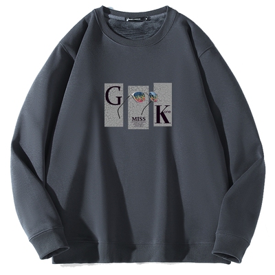 重磅银狐绒男卫衣大码纯棉保暖衣