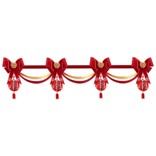 结婚阳台装饰农村婚礼别墅院子女方楼梯栏杆气球拉花婚房布置套装