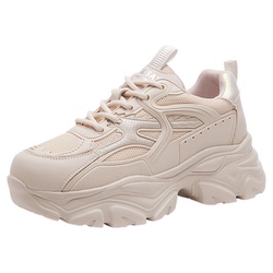 星期六厚底老爹鞋女春新款爆款女鞋增高鞋女士运动休闲鞋网面透气