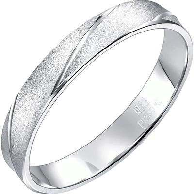 周生生Pt950铂金戒指情侣结婚对戒女士戒指男戒32116R