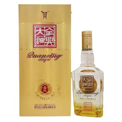 全兴大曲晶彩金42度浓香型盒装酒