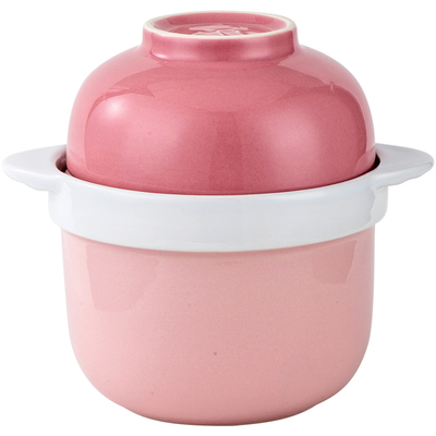 陶瓷炖盅双耳双盖隔水炖汤盅家用