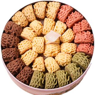 火箭妈妈下午茶必备五拼云顶小花曲奇饼干铁盒装进口安佳黄油