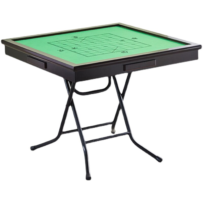 折叠麻将桌手搓手动家用麻雀台简易多功能棋牌桌便携式打牌桌餐桌