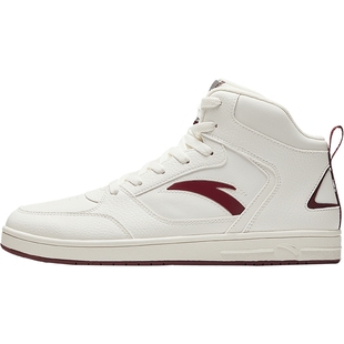 安踏高帮男士板鞋运动鞋冬季新款鞋子潮流休闲鞋厚底百搭小白鞋男